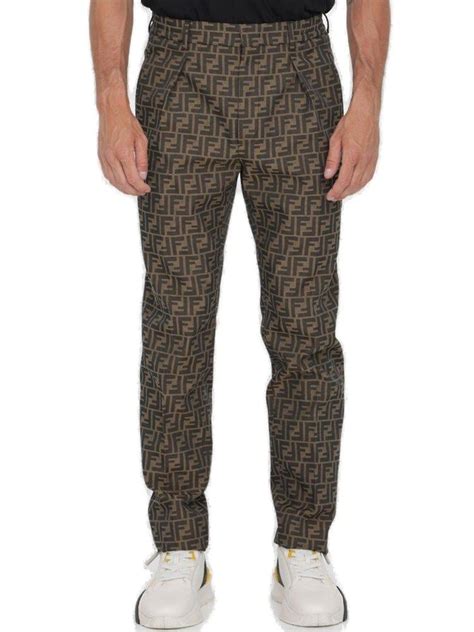 fendi monogram pants men